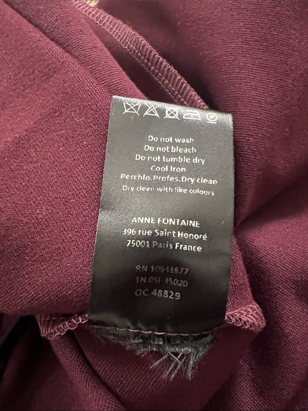 Anne Fontaine Burgundy Pavei Flare Midi Skirt - Size 42 (US 10) - Picture 9 of 11
